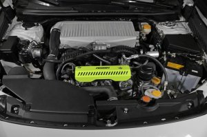 Subaru WRX Pulley Cover - Perrin Performance - SHORT - For Use w/PERRIN AOS - Neon Yellow - `22-`25 Subaru WRX Pulley Cover - Perrin Performance - SHORT - For Use w/PERRIN AOS - Neon Yellow - `22-`25